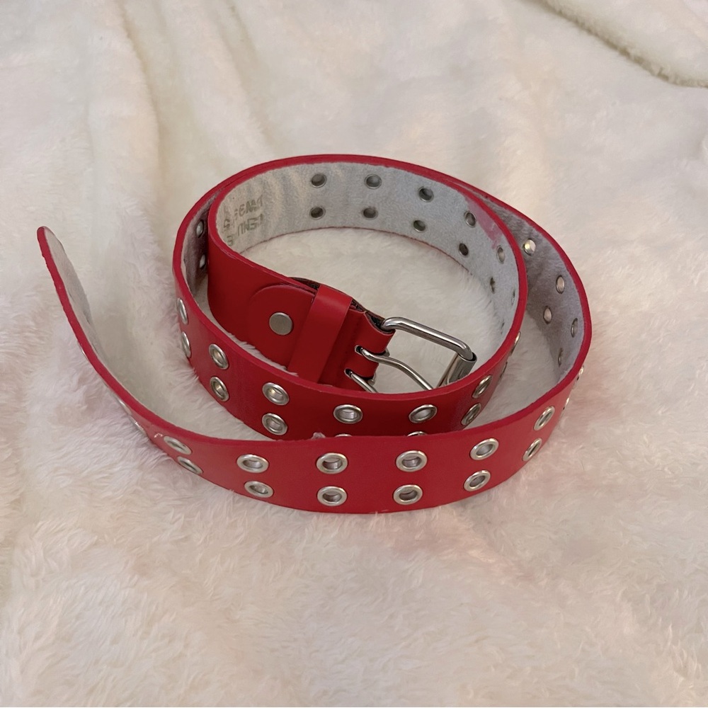 Red Y2K Belt